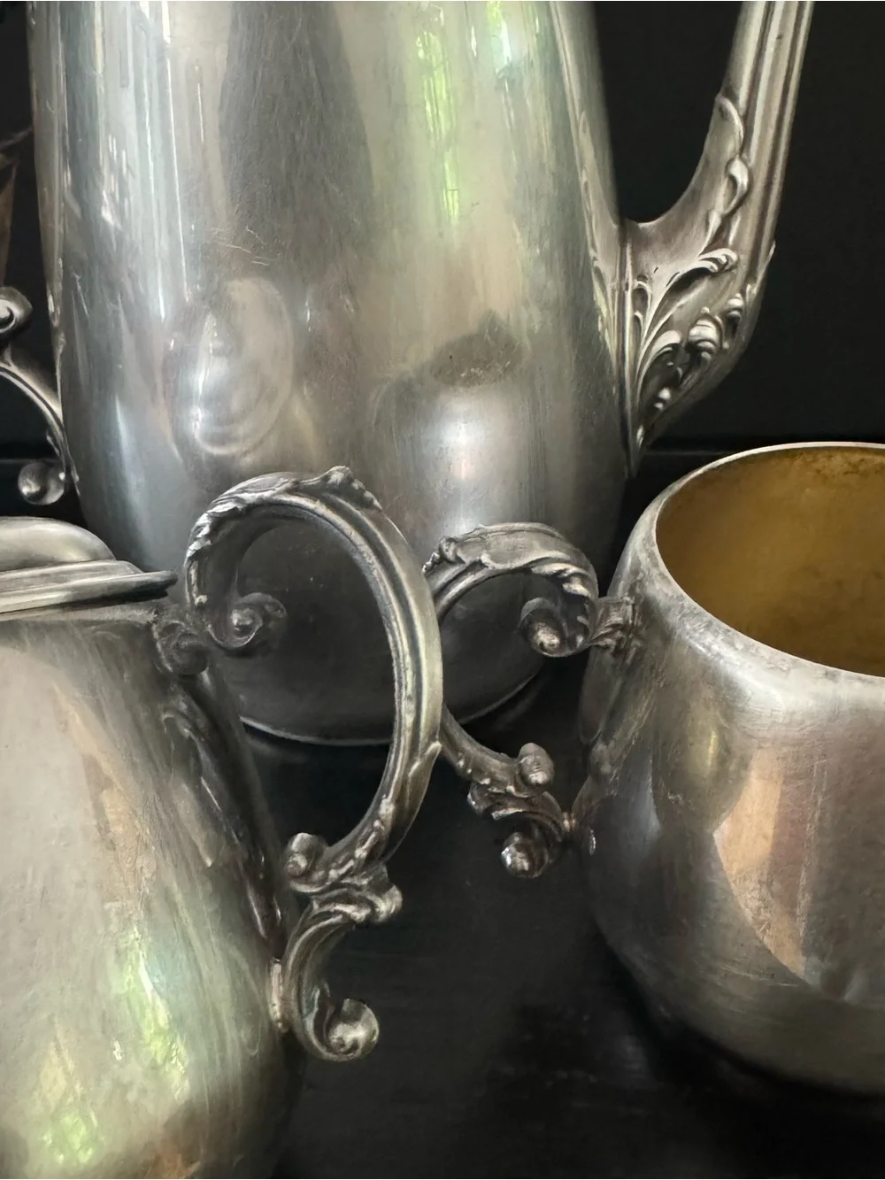 WM Rogers Silver Plate Silverplated 3ps Tea  / Coffee Set